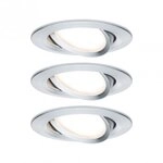 Paulmann 93487 LED Einbauleuchte 3-Step-Dim Nova Coin Basisset 84mm 50&deg; 3x6W 3x470lm