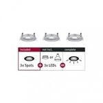 Paulmann 92484 Einbauleuchte Choose Basisset starr IP44 rund 78mm max. 3x10W dimmbar