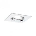 Paulmann 93674 LED Einbauleuchte Nova Plus schwenkbar IP65 eckig 30&deg; GU10 6W 470lm