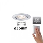 Paulmann 92974 LED Einbauleuchte Nova mini Plus EasyDim schwenkbar 1x4,2W 2700K Alu