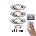 Paulmann 92973 LED Einbauleuchte Nova mini Plus EasyDim schwenkbar 3x4,2W 2700K Eisen