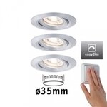 Paulmann 92975 LED Einbauleuchte Nova mini Plus EasyDim schwenkbar 3x4,2W 2700K Alu