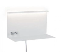 Paulmann 78919 LED Wandleuchte mit Ablage Jarina 4,5 W/ 1,6 W Wei&szlig;/Holz,