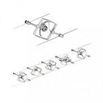 Paulmann 94133 Seilsystem Mac II Basisset GU5,3 max. 5x10W dimmbar 230/12V Chrom matt