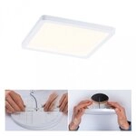Paulmann 93040 VariFit LED Einbaupanel Dim to Warm Areo IP44 eckig 175x175mm 13W