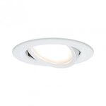 Paulmann 93448 LED Einbauleuchte Nova Coin Einzelleuchte schwenkbar rund 84mm 50&deg;