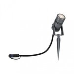 Paulmann 94367 Plug & Shine LED Gartenstrahler Radon Einzelspot IP65 3000K 11W Grau