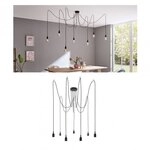 Paulmann 50390 Neordic Pendelleuchte Ketil E27 max. 7x60W Schwarz dimmbar