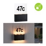 Paulmann 94725 Solar LED Hausnummernleuchte Neda Bewegungsmelder insektenfreundlich