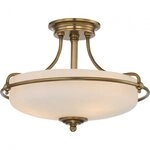 Elstead Lighting Griffin 3-flammige Deckenleuchte 301 mm Messing verwittert
