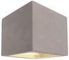 Deko-Light Wandaufbauleuchte Cube G9 Beton Grau 341183