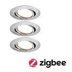 Paulmann 92464 LED Einbauleuchte Smart Home Zigbee Base Coin Basisset rund 90mm 20&deg;