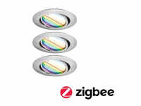 Paulmann 92467 LED Einbauleuchte Smart Home Zigbee Base Coin Basisset schwenkbar rund
