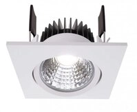 Deko-Light LED Deckeneinbauleuchte COB 68 350mA 6W 660lm 4000K Dimmbar Eckig...