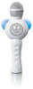 Lenco - Karaoke-Mikrofon mit Bluetooth und Beleuchtung - weiß BMC-060WH