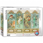 eurographics Puzzle - Die vier Jahreszeiten von Alphonse Mucha - 1000 Teile 300864