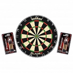 Winmau Dartscheibe - Dartboard Set - Blade 6 und 2 Steeldarts Sets Broadside...