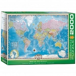 Puzzle - EuroGraphics Map of the World - 2000 Teile 300911