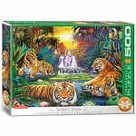 eurographics Puzzle - Ein Garten Eden f&uuml;r Tiger - 500 Teile 300808