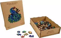 Philos Artefakt Holzpuzzle 2 in 1 Pfau - 132 Teile - in Holzbox 290908