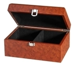 Philos Schachfigurenbox Exklusiv - Wurzelholzdesign - 2 F&auml;cher 242078