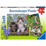 Ravensburger Puzzle - S&uuml;&szlig;e Samtpf&ouml;tchen - 3 Kinderpuzzle 303148
