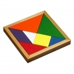 Denk- und Knobelspiele Tangram - 7 Puzzleteile - Denkspiel - Knobelspiel -