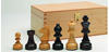 Weible Schachfiguren - Staunton - braun - Königshöhe 84 mm - gewichtet 245551