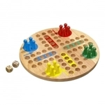 Philos W&uuml;rfelspiel - gro&szlig; - Eschenholz - 16 Spielsteine 242480