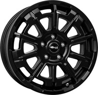 Brock 368271, Brock B45 Satin Black Matt 7x17 ET 46 5/108 Alufelge Schwarz