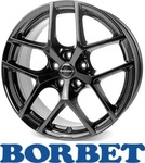 Borbet Y 85835112566,6BG, Borbet Y Black Glossy 8.5x18 ET 35 5/112 Alufelge Schwarz