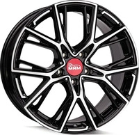 MAM Wheels MAMB48519512050BFP, MAM Wheels B4 Black Front Polish 8.5x19 ET 50 5/120