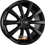 Platin 60PLJ90701, Platin P66 Black Matt 8x19 ET 45 5/108 Alufelge Schwarz