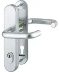 HOPPE&reg; Schutz-Dr&uuml;ckergarnitur mit Langschild Paris 138/3332ZA/3310, 10/92 mm,