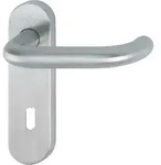 HOPPE&reg; Dr&uuml;ckergarnitur mit Kurzschild Paris E138/353KH, Edelstahl, Lochung: