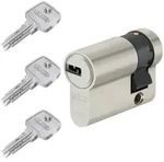 ABUS EC550 Profilhalbzylinder Halbzylinder Schlie&szlig;zylinder T&uuml;rzylinder 3 Schl&uuml;.,