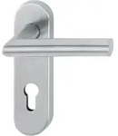 HOPPE&reg; FH Dr&uuml;ckergarnitur mit Kurzschild Amsterdam FS-E1400/353KH, Edelstahl