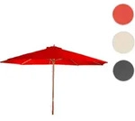 Sonnenschirm Florida, Gartenschirm Marktschirm, &Oslash; 3,5m Polyester/Holz 7kg ~...
