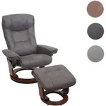 MCA Relaxsessel Hamilton, Fernsehsessel Hocker, Stoff/Textil 130kg belastbar ~