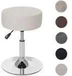 Hocker HWC-C22, Sitzhocker Schminkhocker, h&ouml;henverstellbar &Oslash; 35cm ~...