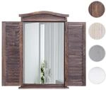 Mendler Wandspiegel Badspiegel Badezimmer Spiegelfenster mit Fensterl&auml;den,...