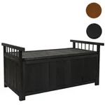 Aufbewahrungstruhe HWC-O13, Gartentruhe Auflagenbox Truhe, Tanne Holz FSC&reg;