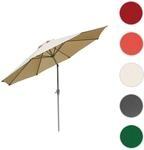 Mendler Sonnenschirm N19, Gartenschirm, Ř 3m neigbar Polyester/Alu 5kg ~