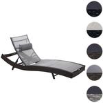 Mendler Sonnenliege Savannah, Relaxliege Gartenliege Liege, Poly-Rattan ~