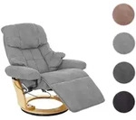 MCA Relaxsessel Calgary 2, Fernsehsessel Sessel, Stoff/Textil 150kg belastbar ~