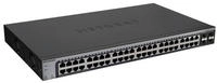 GS748T-500EUS Netgear Gigabit Switch, 48x RJ45 GBit, smart managed, 2x SFP, 2x...