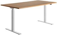 Topstar H&ouml;henverstellbarer Schreibtisch &bdquo;E-Table&ldquo;, Tischplatte: Buche, Gr&ouml;&szlig;e: