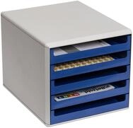 M+M Schubladenbox mit 5 Sch&uuml;ben, Farbe: blau