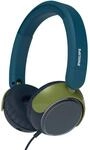Philips Kinderkopfh&ouml;rer K2000, On-Ear, kabelgebunden, Farbe: blau