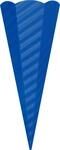 folia Schult&uuml;ten-Rohlinge aus 3D-Wellpappe, 5er-Set einer Farbe, Farbe: blau